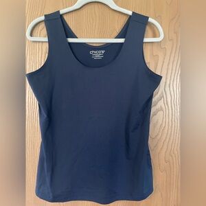 Chico's microfiber tank- navy, standard size L (Chico's size 2)